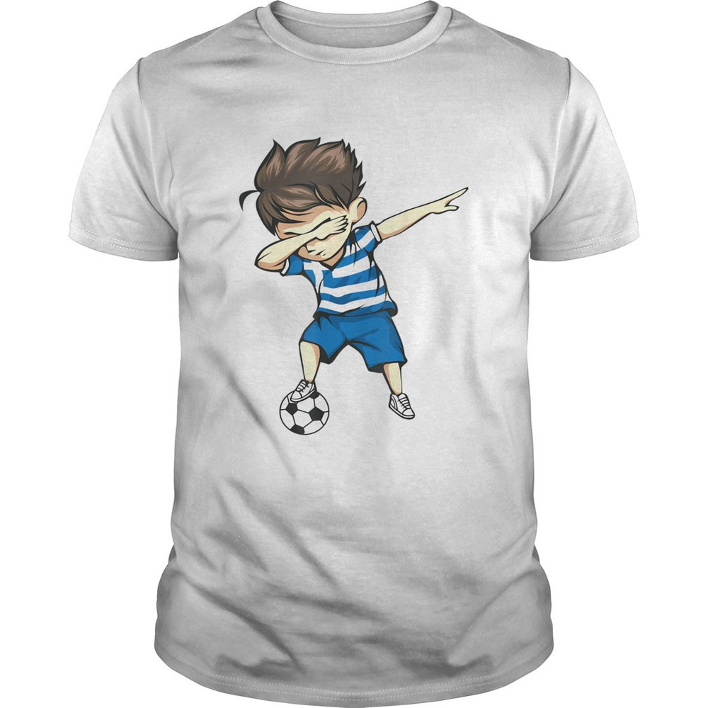 Dabbing Soccer Boy Greece Jersey Shirt